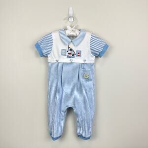 Vintage First Impressions Blue Stripe Sailor Outfit 6-9 Months